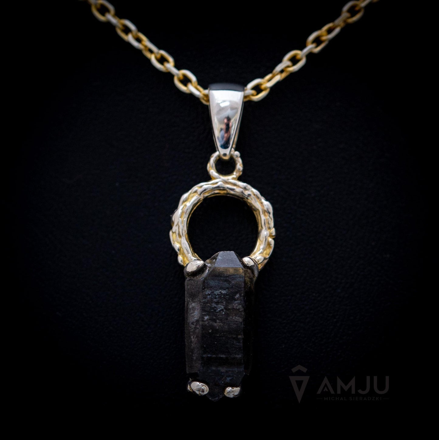 Black Tibetan Quartz, pendant