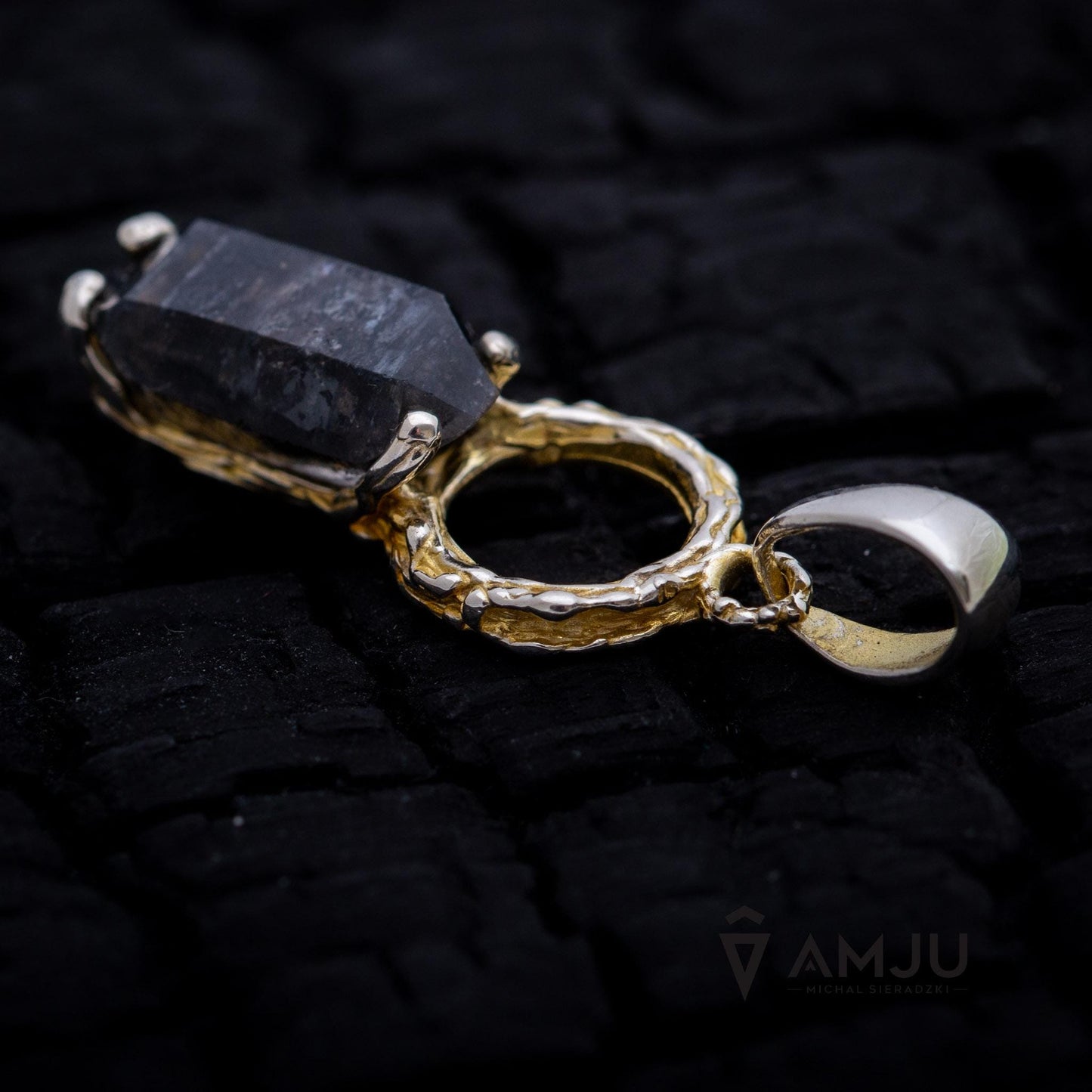 Black Tibetan Quartz, pendant