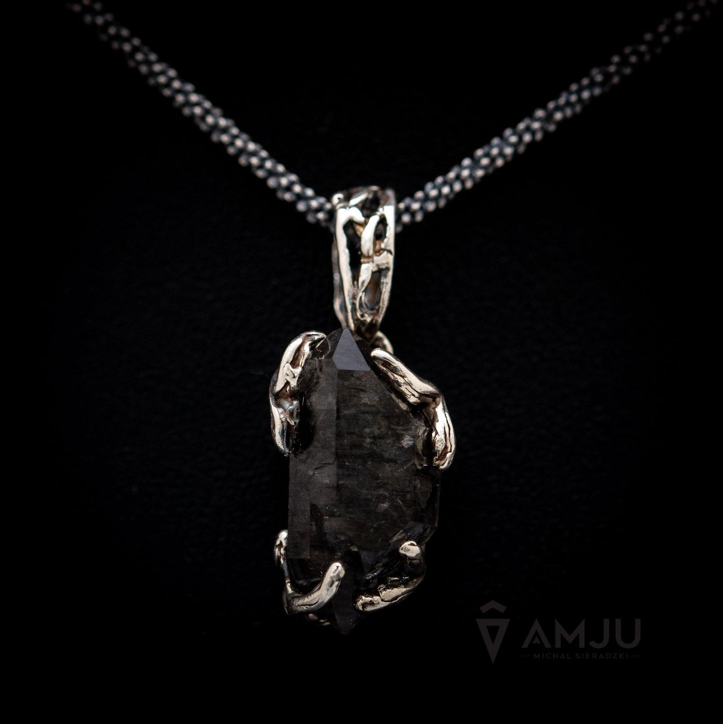 Black Tibetan Quartz, pendant