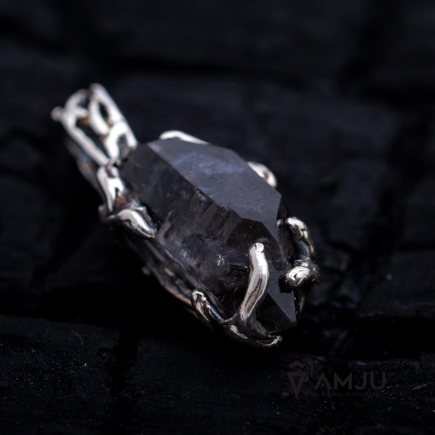 Black Tibetan Quartz, pendant