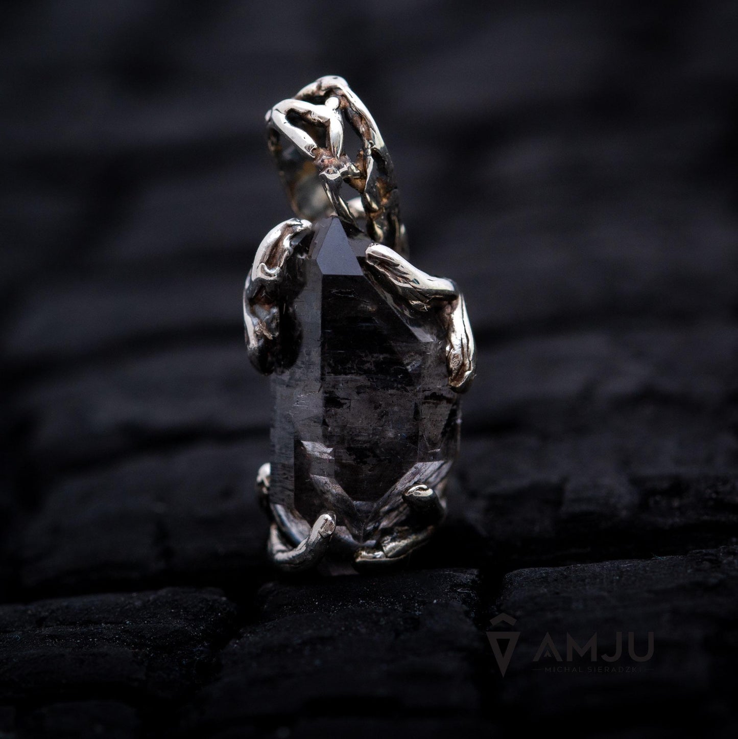 Black Tibetan Quartz, pendant