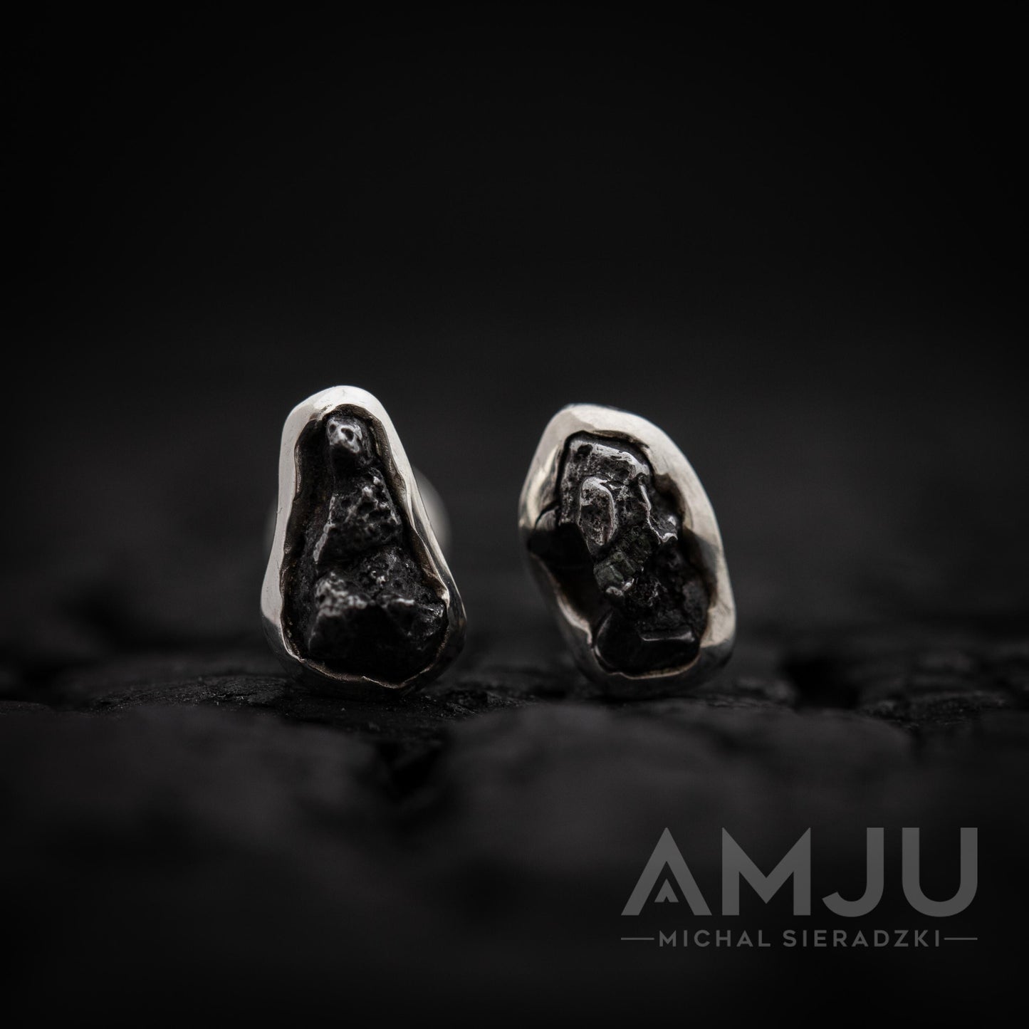 Sikhote Alin meteorite earrings