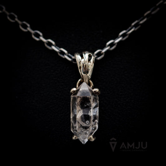 Tibetan Quartz with key formation, pendant