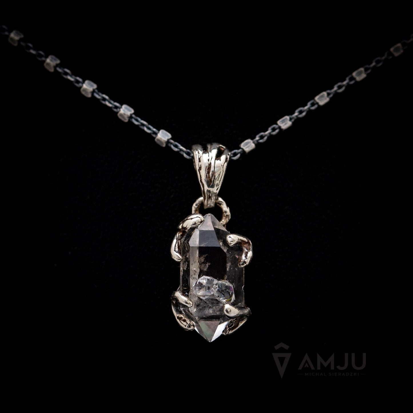 Tibetan Quartz with baby crystals, pendant