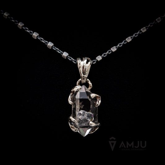 Tibetan Quartz with baby crystals, pendant