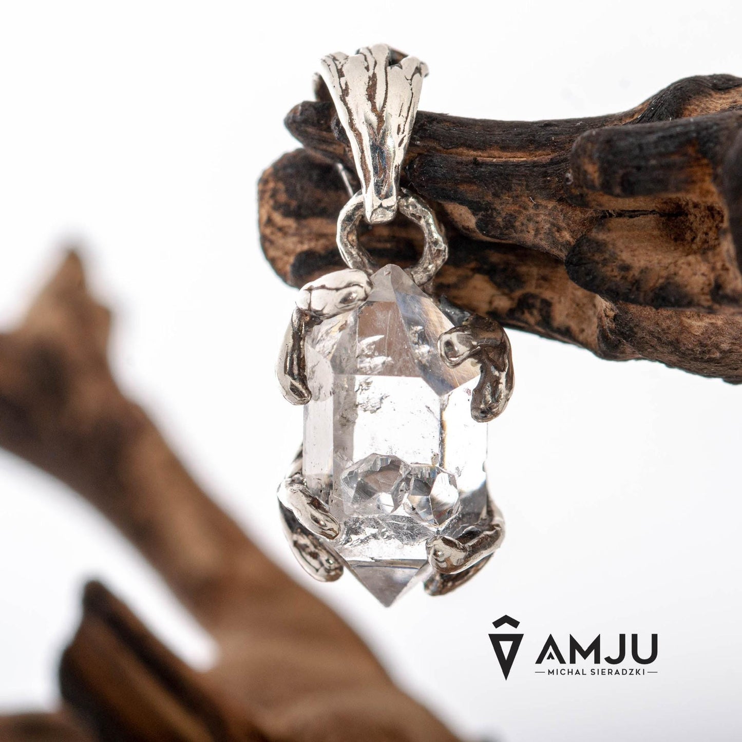 Tibetan Quartz with baby crystals, pendant